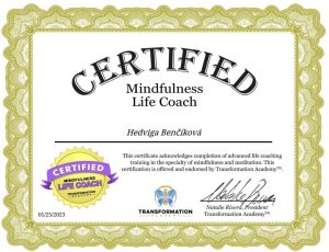 certifikiát meditácia všímavosti, kouč mindfulness